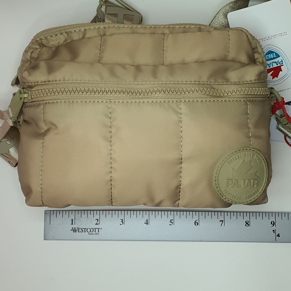 Pajar Beige Nylon Sling Crossbody / Belt Bag + FREE GIFT NWT - Picture 11 of 12